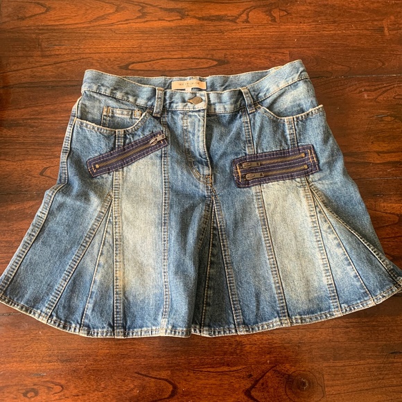 See By Chloe mini denim flare skirt - Picture 2 of 8